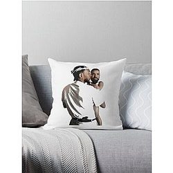 Monochrome Bunny Charm Throw Pillow