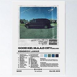Good Kid, M.A.A.D City by Kendrick Lamar Album Poster Poster