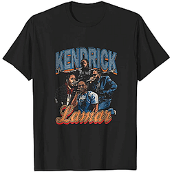 Multi Portrait Vintage LA 0705 Kendrick Lamar T-Shirts