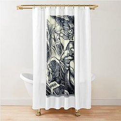 Kengan Ashura Design Shower Curtain