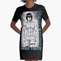 Ohma Tokita - Kengan Ashura Graphic T-Shirt Dress
