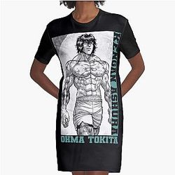 Ohma Tokita - Kengan Ashura Graphic T-Shirt Dress