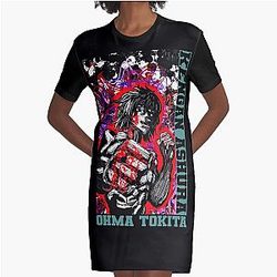 Ohma Tokita - Kengan Ashura Graphic T-Shirt Dress