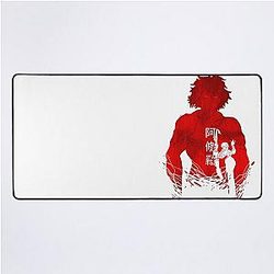 Blood Rivalry Red Ver:Kengan Ashura vs Baki The Grappler Desk Mat