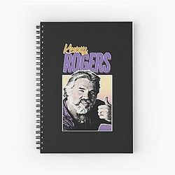 Kenny Rogers Vintage Style Kenny Rogers 80er Jahre Ästhetisches Hemd Spiral Notebook