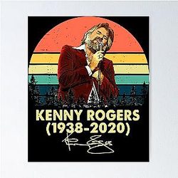 Vintage Memories Kenny Rogers Musician Limited Edition Poster