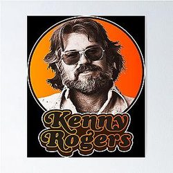 Kenny Rogers T-ShirtRetro Kenny Rogers Tribute Poster