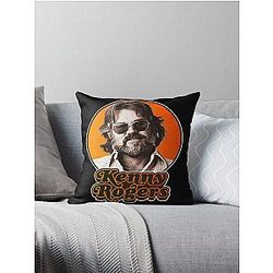 Kenny Rogers T-ShirtRetro Kenny Rogers Tribute Throw Kissen