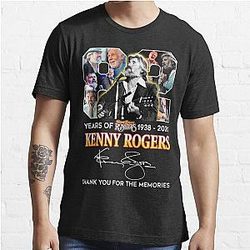 82 years of Kenny Rogers thank you for the memories signature  Essential T-Shirt