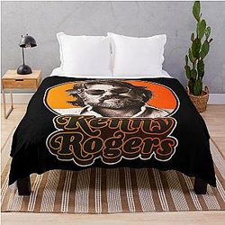 Kenny Rogers T-ShirtRetro Kenny Rogers Tribute Throw Blanket