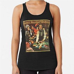 Vintage Kenny Rogers Legende Amerikaanse Zanger Racerback Tank Top