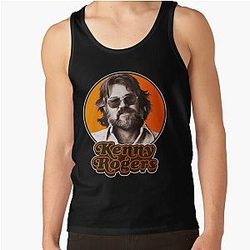 Retro Kenny Rogers Country American Singer Tank Top