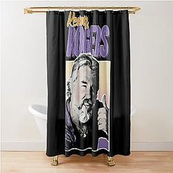 Kenny Rogers Vintage Style Kenny Rogers 80er Jahre Ästhetisches Hemd Duschvorhang