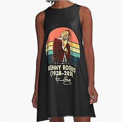 Erinnerungen Kenny Rogers A-Linie A-Linie Kleid