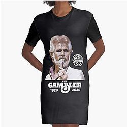 Kenny Rogers Kenny Rogers Tribute Classic T-Shirt Graphic T-Shirt Kleid