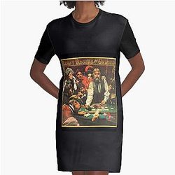 Kenny Rogers Kenny Rogers - Das Gambler Poster Graphic T-Shirt Kleid