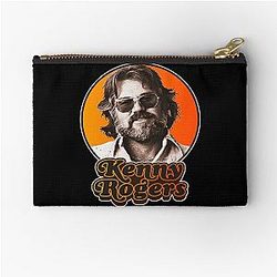 Kenny Rogers T-ShirtRetro Kenny Rogers Tribut Zipper Pouch