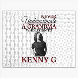 Never Underestimate a Grandma Who Listens to Kenny G Jigsaw Puzzle