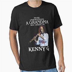 Vintage Never Underestimate A Woman Who Listens to Kenny G Essential T Shirt