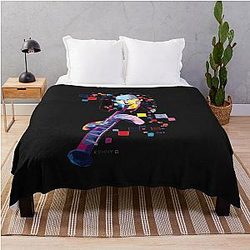Kenny G Colorful Throw Blanket