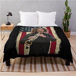 Vintage American Flag Kenny G Legend Blanket