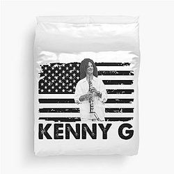 Retro American Flag Kenny G Gift Duvet Cover