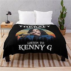 I Don't Need Therapy I Just Need to Listen to Kenny G Throw Blanket