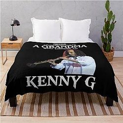 Vintage Never Underestimate a Woman Who Listens to Kenny G Throw Blanket