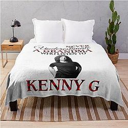 Never underestimate a grandma who listens to Kenny G throw blanket