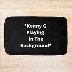 Kenny G Playing Background Bath Mat
