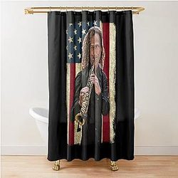 Vintage American Flag Kenny G Legend Shower Curtain 

becomes:
 
American Flag Kenny G Legend Shower Curtain