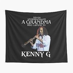 Vintage Tapestries Never Underestimate the Woman Who Listens to Kenny G