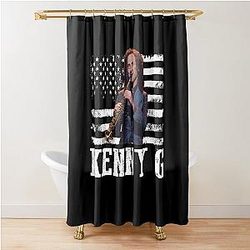 Distressed American Flag Kenny G Music Legend Shower Curtain