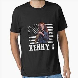 Distressed American Flag Kenny G Music Essential T-Shirt