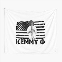 Retro American Flag Kenny G Music Gift Tapestry