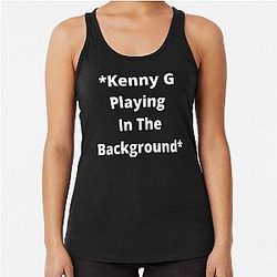 Kenny G Playing Racerback Tank Top