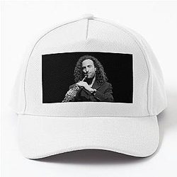 Kenny G BW Photograph Baseball Cap