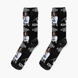 Vintage Never Underestimate a Woman Who Listens to Kenny G Socks