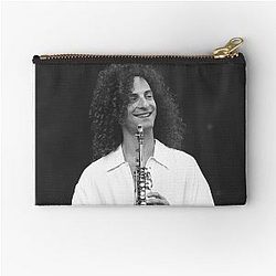 Kenny G BW Photograph Zipper Pouch