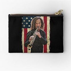 Vintage American Flag Zipper Pouch