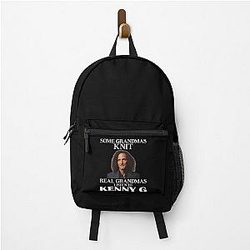 Some Grandmas Knit Real Grandmas Listen to Kenny G Backpack