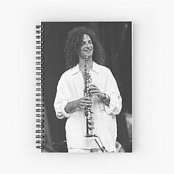 Kenny G BW Photograph Spiral Notebook