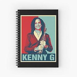 Retro Hope Kenny G Spiral Notebook
