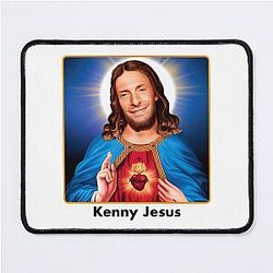 Kenny Jesus - Mixing Kenny G and Jesus Christian Humor Mouse Pad