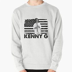 Retro American Flag Kenny G Music Gift Pullover Sweatshirt