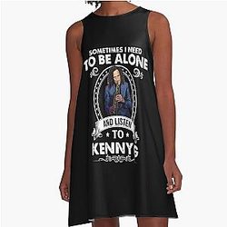 Sometime I Need to Be Alone and Listen to Kenny G Classic A-Line Dress