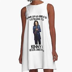 Some of us grew up listening to Kenny G. The cool ones still do A-line dress.