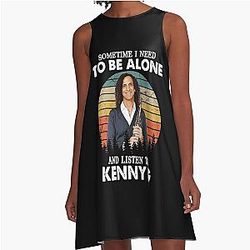 Sometime I Need to Be Alone and Listen to Kenny G Vintage A Line Dress