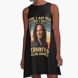 Retro I'm Old But I Saw Kenny G On Stage A-Line Dress