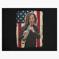 Vintage American Flag Legend Jigsaw Puzzle
